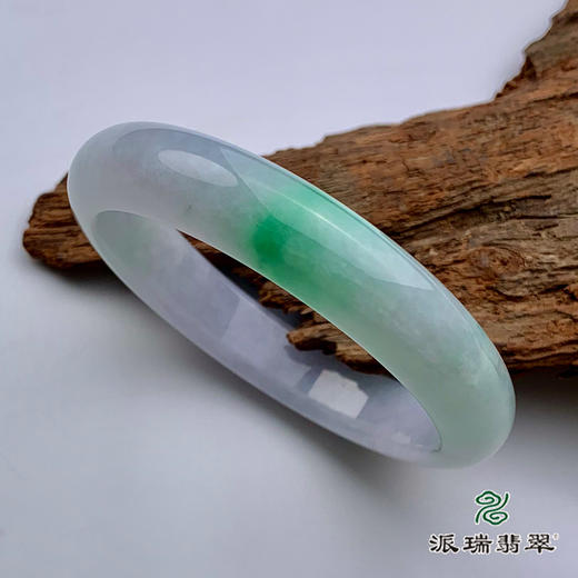 派瑞翡翠 翡翠手镯 糯种 飘翠 商品图1