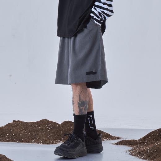 PCLP(PERCLIPS)夏季黑色西装短裤男国潮牌潮流宽松休闲薄款五分裤 商品图3