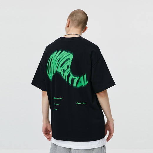 FPA(VENGETICE) 印花短袖纯棉国潮牌2021年新款夏季宽松半袖t恤男 商品图3