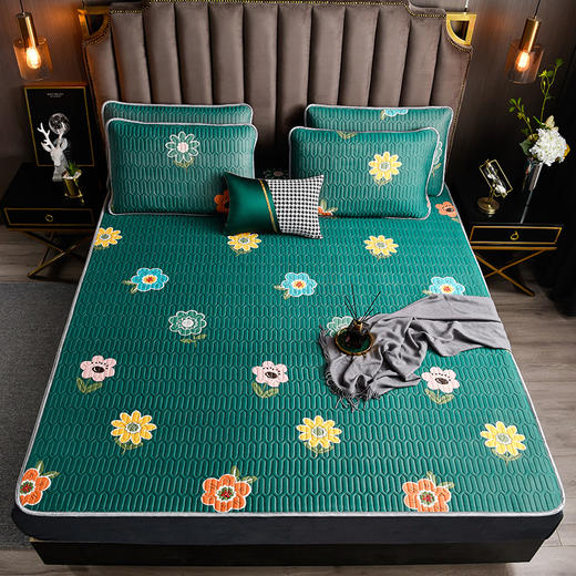 凉感丝乳胶凉席三件套（凉席150*200cm/180*200cm/枕套48*74cm*2） 商品图6