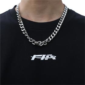 FPA IMPACT 嘻哈古巴项链百搭亮面OT扣 欧美国潮牌潮流钛钢素链子