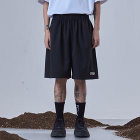 PCLP(PERCLIPS)夏季黑色西装短裤男国潮牌潮流宽松休闲薄款五分裤