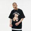 FPA(VENGETICE) 歪头小熊印花短袖T恤 国潮嘻哈宽松休闲街头情侣 商品缩略图1