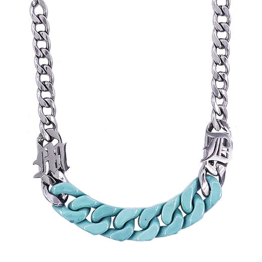 made by dizon 陶瓷古巴组合项链 原创设计男女重质感钛钢锁骨链 商品图0