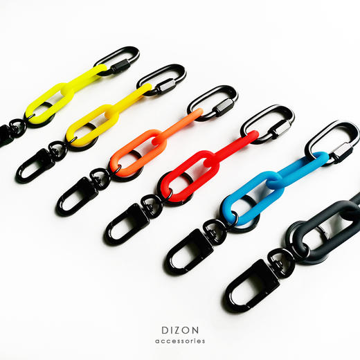 DIZON 荧光锁链条挂饰 个性创意女ins网红包包挂件 情侣汽车钥匙 商品图0