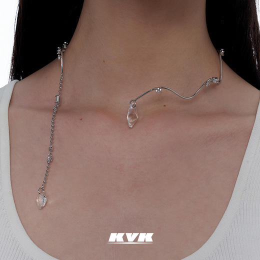 KVK项链女锁骨链2021新款ins潮小众设计感项圈高级感简约网红饰品 商品图2