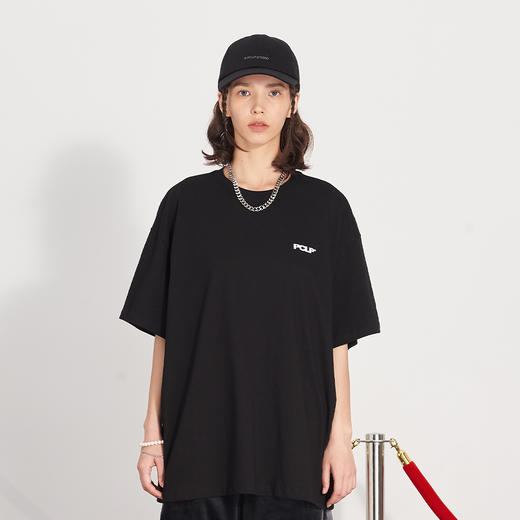 PCLP(PERCLIPS)扭曲时空短袖男夏季国潮牌ins潮流百搭港风半袖t恤 商品图3