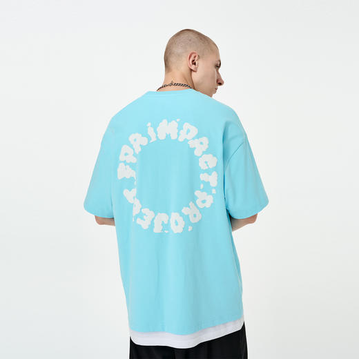 FPA(VENGETICE) 发泡云朵圈圈短袖 国潮牌嘻哈宽松街头情侣款T恤 商品图1