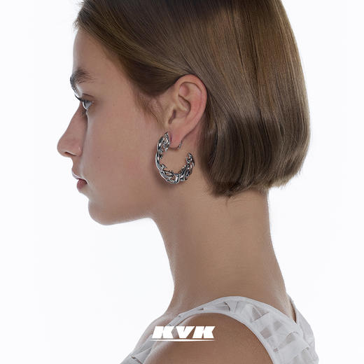 KVK×fourtry 潮流合伙人2火焰耳环2021新款小众设计时尚气质耳环 商品图1