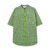 FPA(VENGETICE)绿色格纹口袋短袖衬衫 格子男国潮牌撞色宽松衬衣 商品缩略图4