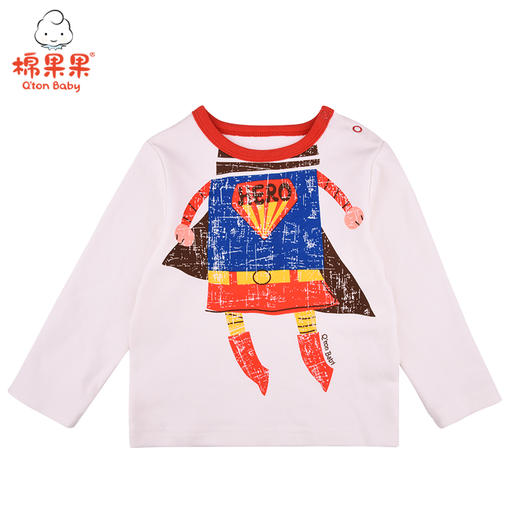 商场同款棉果果春秋季男童氨棉棉毛套头T恤M312140221431 商品图2