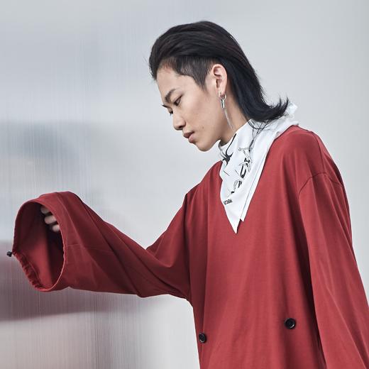 PCLP(PERCLIPS) 花卉印花方巾 国潮牌街头嘻哈头巾丝巾腰巾 商品图3