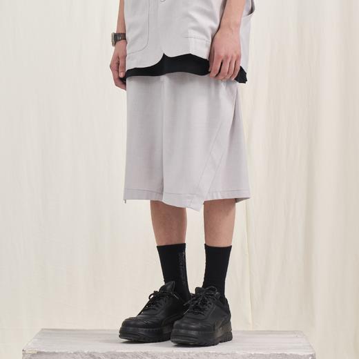 PCLP(PERCLIPS) 二代铆钉西装短裤国潮流直筒中裤休闲五分西裤男 商品图3