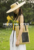 〖HIDDENNOTES〗原创单肩包 阳光元气鹅黄色编织单肩tote托特包 商品缩略图2