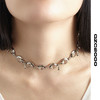 QZC2000 铆钉吊坠镜面环扣金属项链 男女同款百搭饰品 商品缩略图4