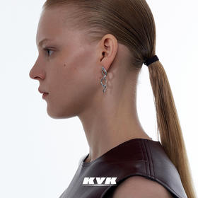 KVK耳环2021年新款潮高级感耳针女冷淡风简约耳饰防过敏时尚耳坠