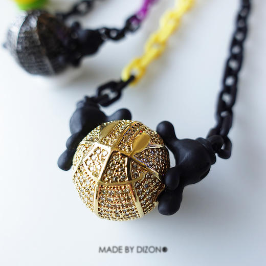 made by dizon 科比纪念篮球项链 二代 满钻锆石立体小众球鞋男女 商品图2