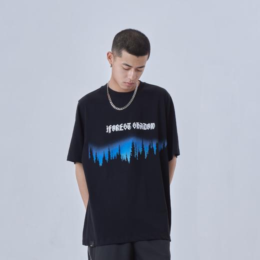 PCLP(PERCLIPS)短袖男简约百搭宽松夏季潮牌潮流ins情侣装港风t恤 商品图3