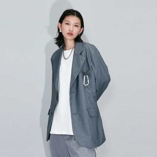 PCLP(PERCLIPS) 挂扣西装 宽松简约休闲韩版潮流西服外套 商品图3