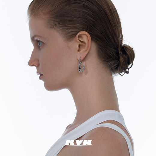 KVK基础毒液耳环简约气质个性耳钉2021新款小众设计感轻奢耳饰女 商品图2