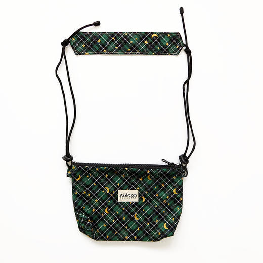 HUJI祤集pieton斜挎包插画格纹星月 商品图1