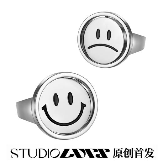 【LURS官方店铺】原创设计国潮笑脸戒指男同款嘻哈潮流ins蹦迪女 商品图0