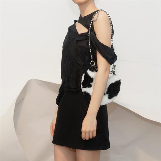 〖HIDDENNOTES〗动物纹 黑白奶牛纹单肩腋下包 斜挎链条包手机包 商品图2