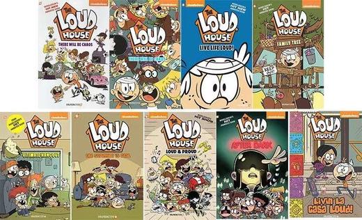 【宝莉爹书单 5-10岁】英文原版 The Loud House 1-9 喧闹一家亲 9册 儿童全彩漫画绘本故事读物 商品图2