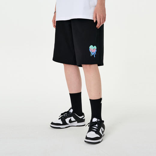 FPA(VENGETICE) 滴水爱心印花针织短裤 国潮牌潮流夏季宽松裤男 商品图1