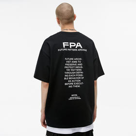 FPA(VENGETICE) 绝密档案主题印花短袖 国潮牌嘻哈宽松街头T恤男