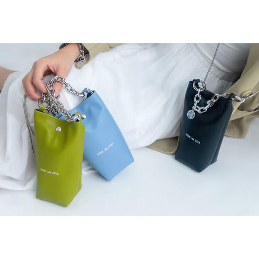 〖HIDDENNOTES〗原创设计 小众链条水桶包单肩女斜挎小方包手机包 商品图3