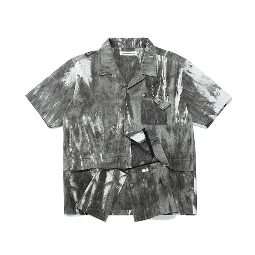 FPA(VENGETICE)重水洗口袋短袖衬衫 街头工装男女国潮牌半袖衬衣 商品图4