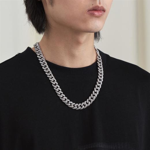 PCLP(PERCLIPS) 镶钻项链 嘻哈欧美国潮牌潮流百搭钛钢链子 商品图1