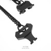 DIZON 哑黑高街机能风金属安全扣短项链 夸张质感模式潮流女锁骨 商品缩略图1