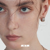 KVK双环双色925银耳环高级感原创小众设计简约个性耳钉女耳饰轻奢 商品缩略图0
