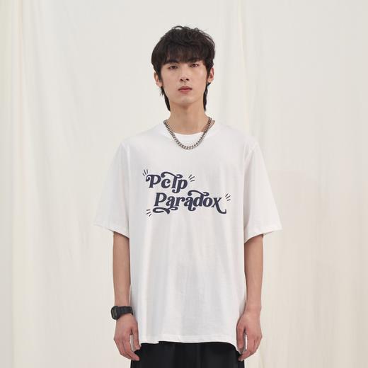 PCLP(PERCLIPS) 夏季圆领短袖t恤男简约百搭国潮牌宽松纯色半袖黑 商品图3