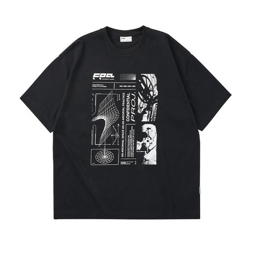 FPA(VENGETICE)数码世相印花短袖 国潮牌宽松夏季情侣装半袖T恤男 商品图4