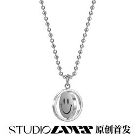 【LURS官方店铺】原创设计国潮笑脸项链男嘻哈项链女潮牌笑脸吊坠