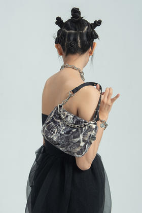 HIDDENNOTES l 辣妹单肩手提腋下包高级感平价蛇纹蟒纹链条手机包