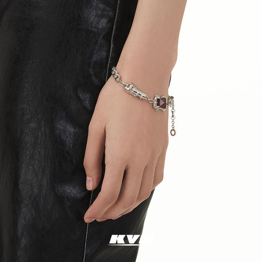 KVK×fourtry 潮流合伙人2红宝石毒液盘结手链小众设计感时尚手饰 商品图1