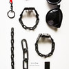 DIZON 哑黑高街机能风金属安全扣手链  不退色链条拼接织带手链 商品缩略图3