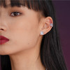 LURS爆款原创设计夏天清新百搭防过敏网红简约小巧文字未来耳钉 商品缩略图2