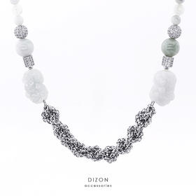 Madebydizon 新春联名款原创貔貅满钻锆石项链小众设计锁骨链亦凡