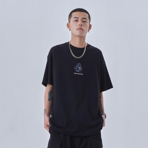 PCLP(PERCLIPS)夏季宽松短袖男简约百搭潮牌潮流ins情侣装港风t恤 商品图1