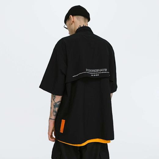 FPA(VENGETICE) 夏季宽松印花短袖衬衫 工装嘻哈男国潮牌半袖衬衣 商品图2