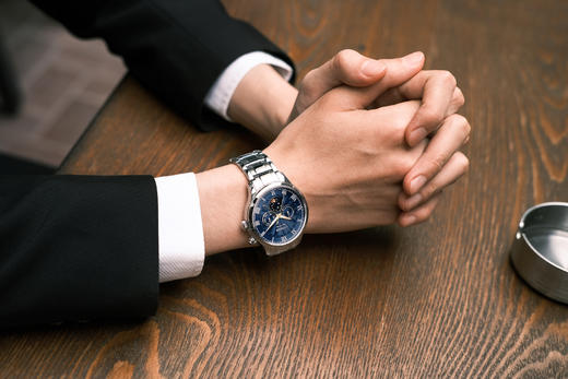 西铁城日本官方正品光动能月相盈亏月份星期日历男表AP1050-81L 商品图5