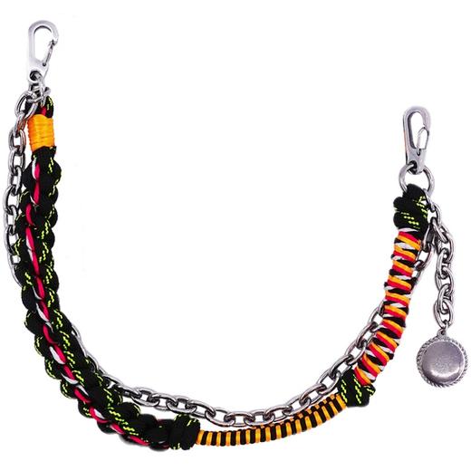 madebydizon 编织黑黄挂链 手袋吊链 人工古法编织裤链牛子裤搭配 商品图4