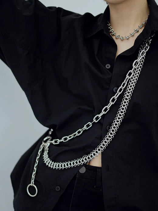 HIDDENNOTES l 2021新款 小众chocker锁骨链朋克造型链条又酷又欲 商品图1