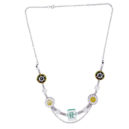 made by dizon X REMEDY 联名发财项链 麻将扑克菊花珍珠潮流元素 商品图4