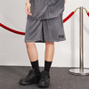 PCLP(PERCLIPS) 星星LOGO丝绒短裤国潮牌潮流百搭宽松休闲五分裤 商品缩略图1